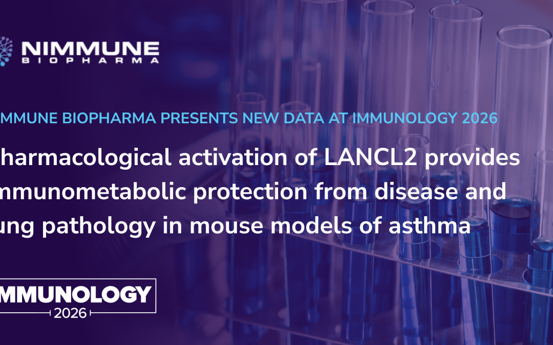 New Data Presented at IMMUNOLOGY2026 Shows LANCL2 Medicines in Clinical Development for IBD Can Provide Protection from Asthma