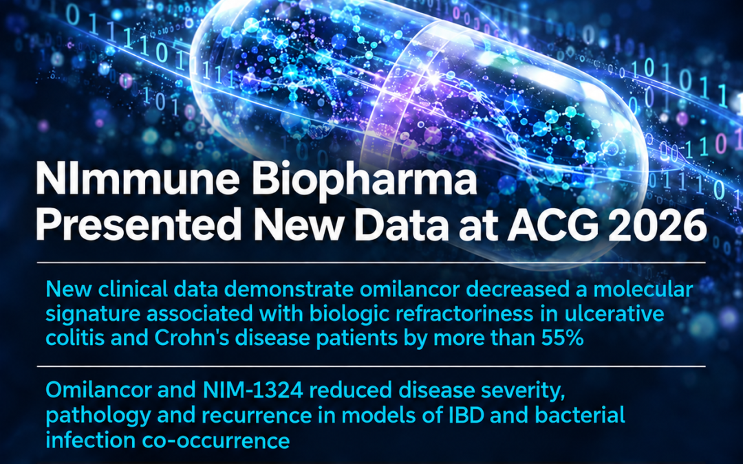 NImmune Biopharma Presented New Data at ACG 2026 Supporting the Efficacy and Safety of Innovative LANCL2 Medicines Targeting a Novel Mechanism in Hard-to-Treat IBD